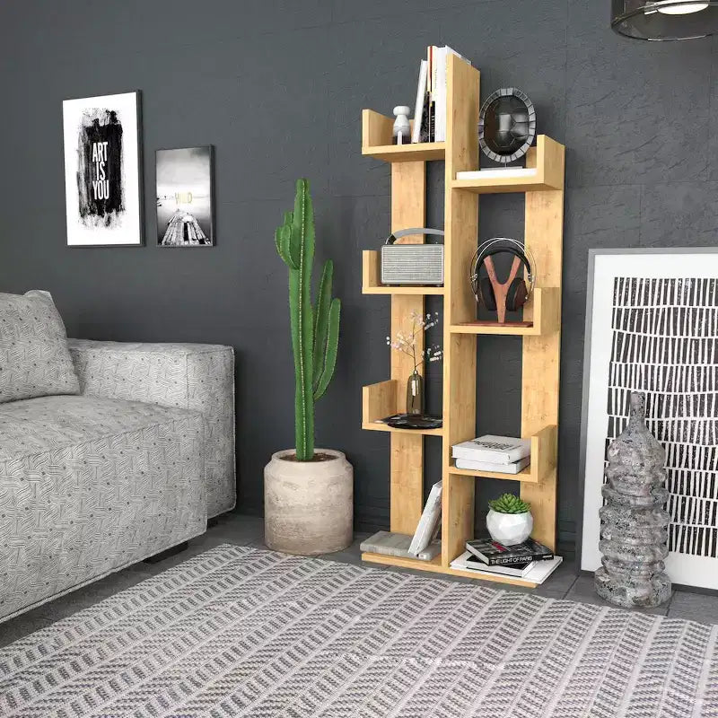 Decorotika,Luisa Bookshelf - Sapphire Oak