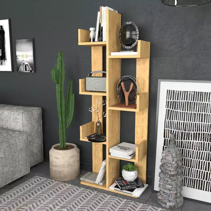 Decorotika,Luisa Bookshelf - Sapphire Oak
