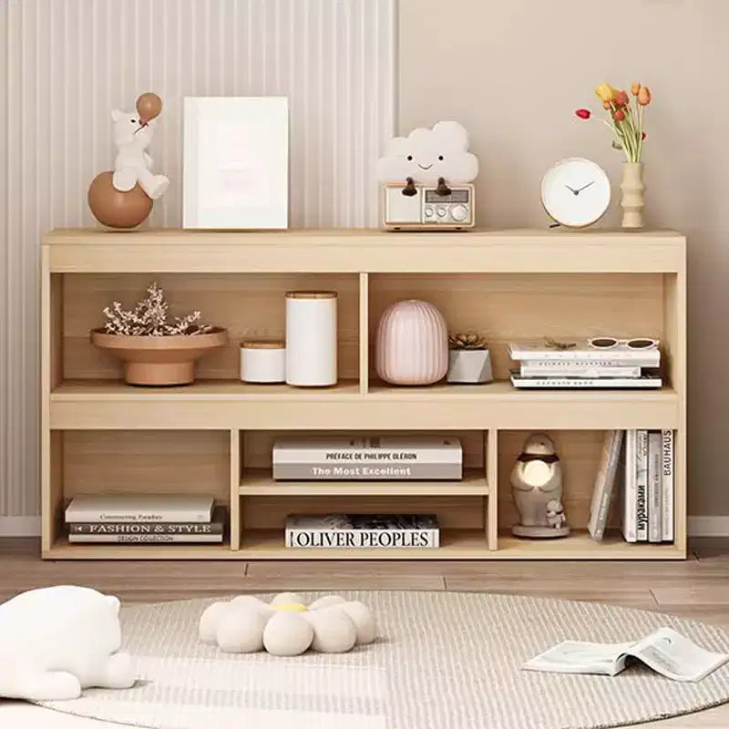 Toy Storage Organizer, 6 Cubes Kids Bookshelf Wooden Storage Cabinet, Playhouse Shelves Cabinet for Playroom, Classroom, Nursery, Kids Room