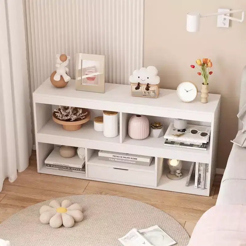 Toy Storage Organizer, 6 Cubes Kids Bookshelf Wooden Storage Cabinet, Playhouse Shelves Cabinet for Playroom, Classroom, Nursery, Kids Room