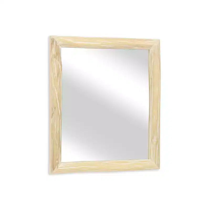 HomeRoots 20 Natural Solid Wood Accent Mirror