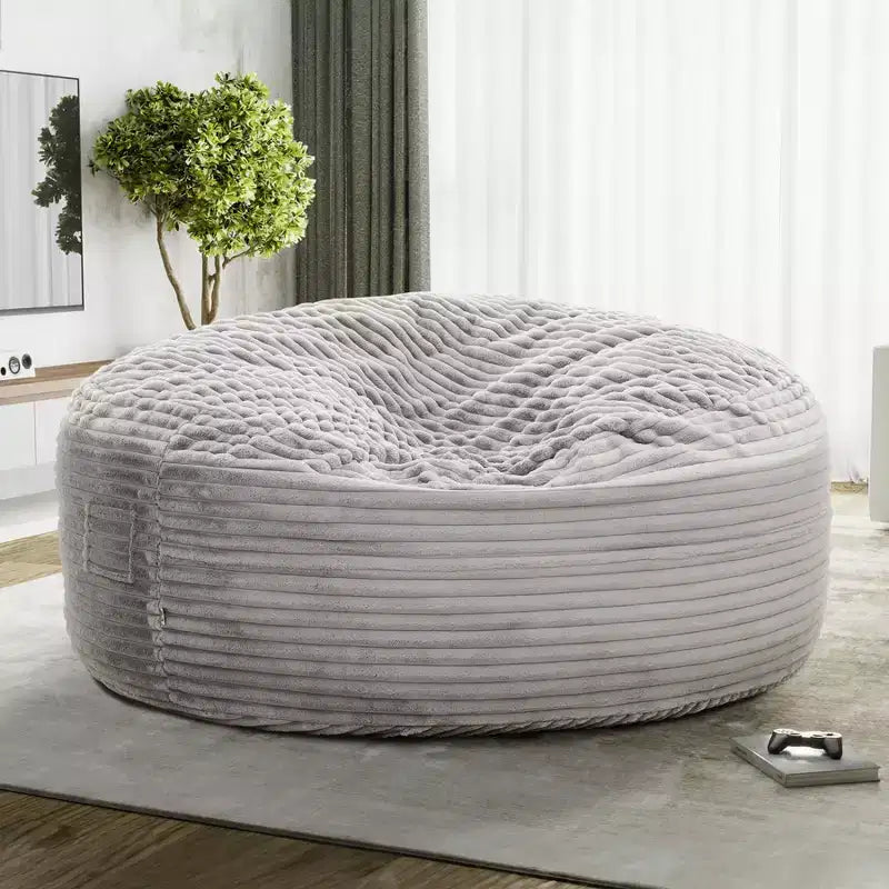 HomeStock Kade 6ft Faux Fur Foam Bean Bag