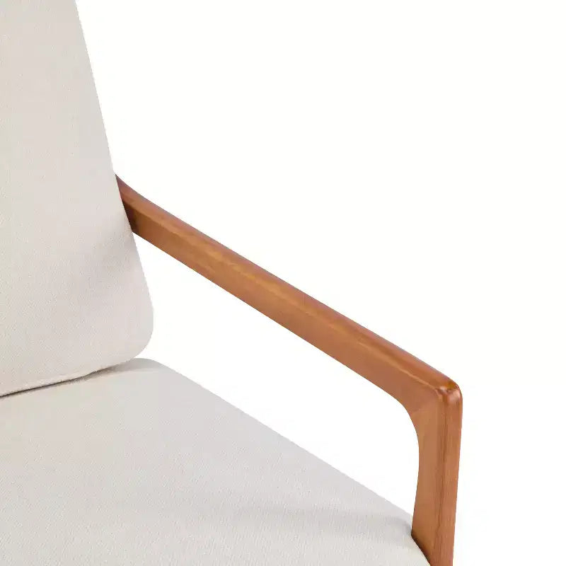 Mid-Century Accent Armchair Duo  High-Back Solid Wood Frame, Lounge Chairs for Living Room, Bedroom or Reading Nook