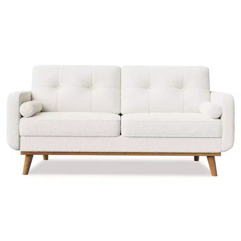 65 Modern Loveseat Sofa, 2 Seater Upholstered Sofa Couch With Wide Armrest, Deep Seat Sofa Couch for Living Room Office Bedroom Apartment