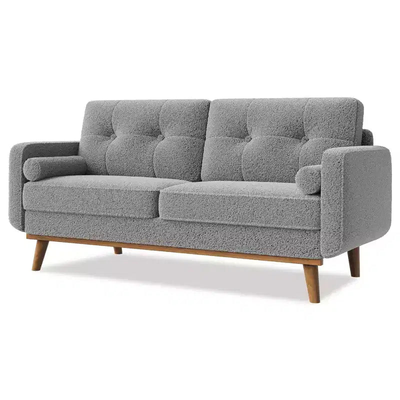 65 Modern Loveseat Sofa, 2 Seater Upholstered Sofa Couch With Wide Armrest, Deep Seat Sofa Couch for Living Room Office Bedroom Apartment