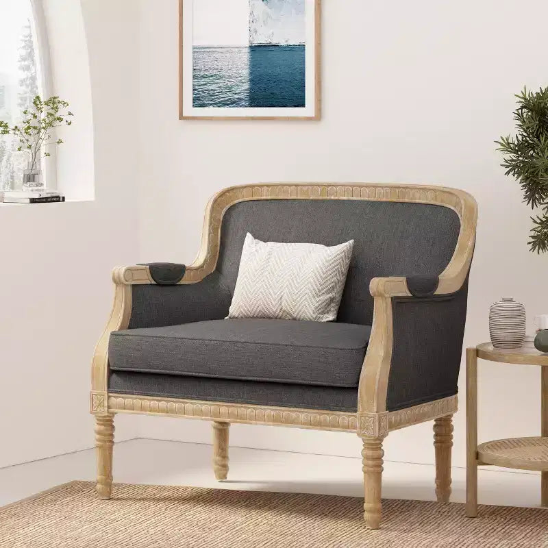 Christopher Knight Home Tamarisk French Country Fabric Upholstered Club Chair