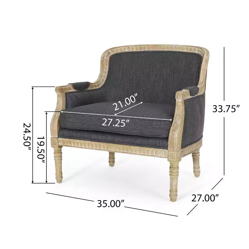 Christopher Knight Home Tamarisk French Country Fabric Upholstered Club Chair