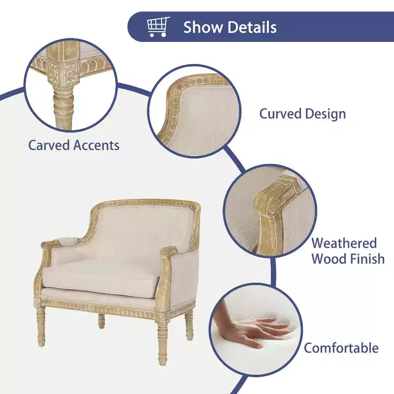 Christopher Knight Home Tamarisk French Country Fabric Upholstered Club Chair