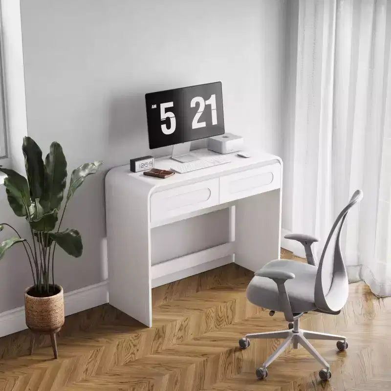 Vanity Desk, Makeup Vanity Desk with 2 Drawers Storage, Modern Makeup Vanity Dressing Table