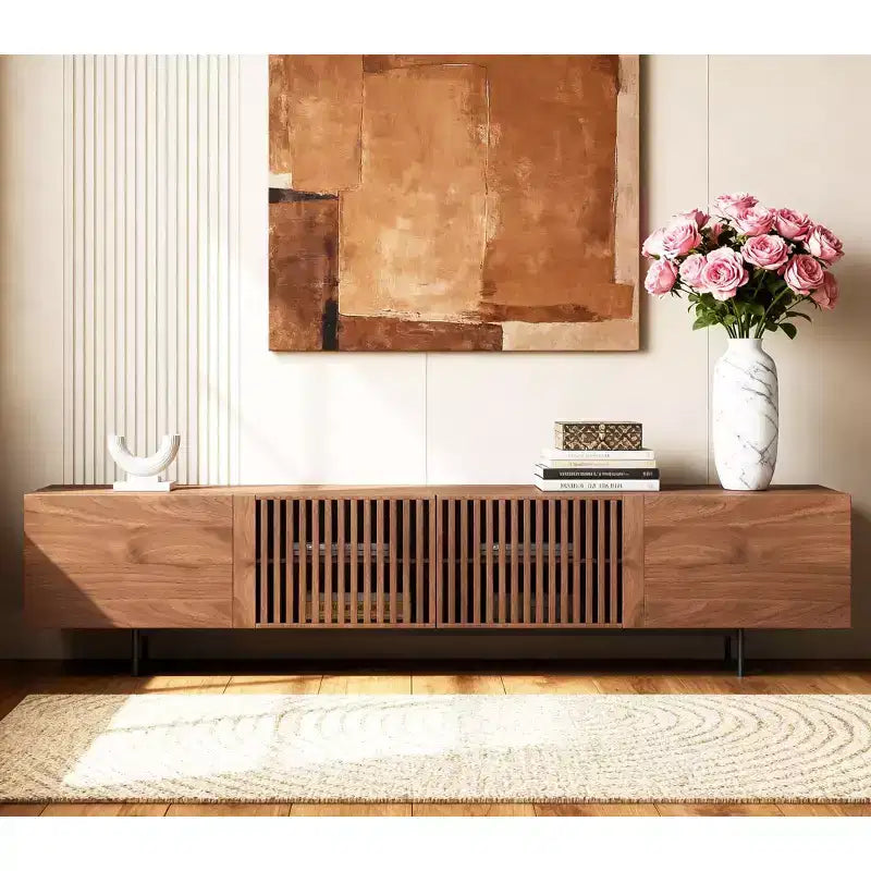 94.48 Inch Wooden TV Stand with Storage for TVs Up to 100 Inches Gaoyangjiaju