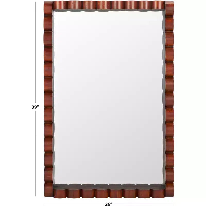 Charli Mirror - 25.98 x 38.98 - MRR9023 - Walnut - Safavieh