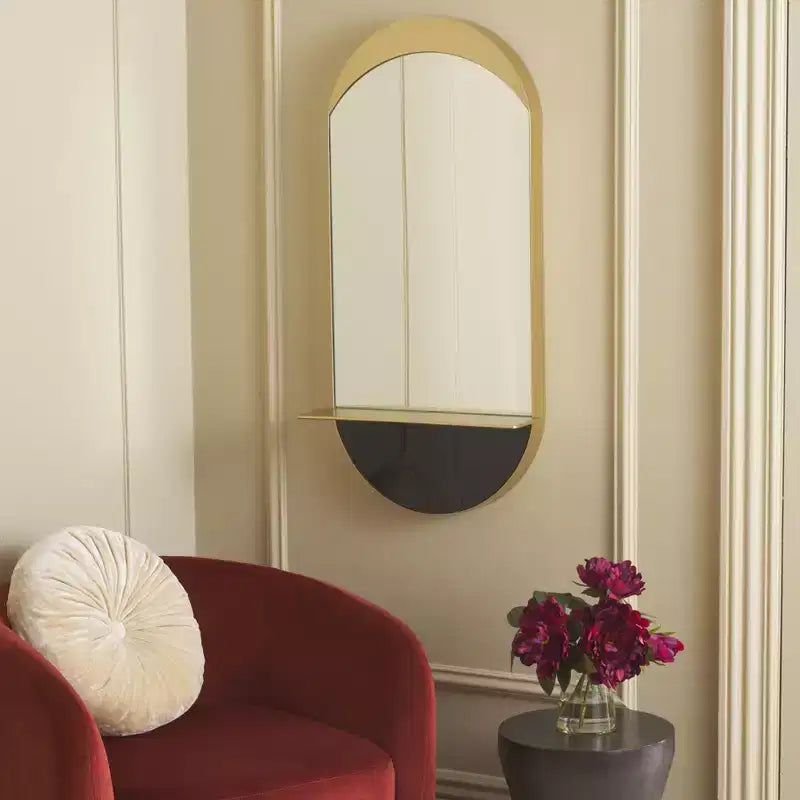 Wessley Mirror - 18.25 x 36 - MRR8010 - Gold - Safavieh
