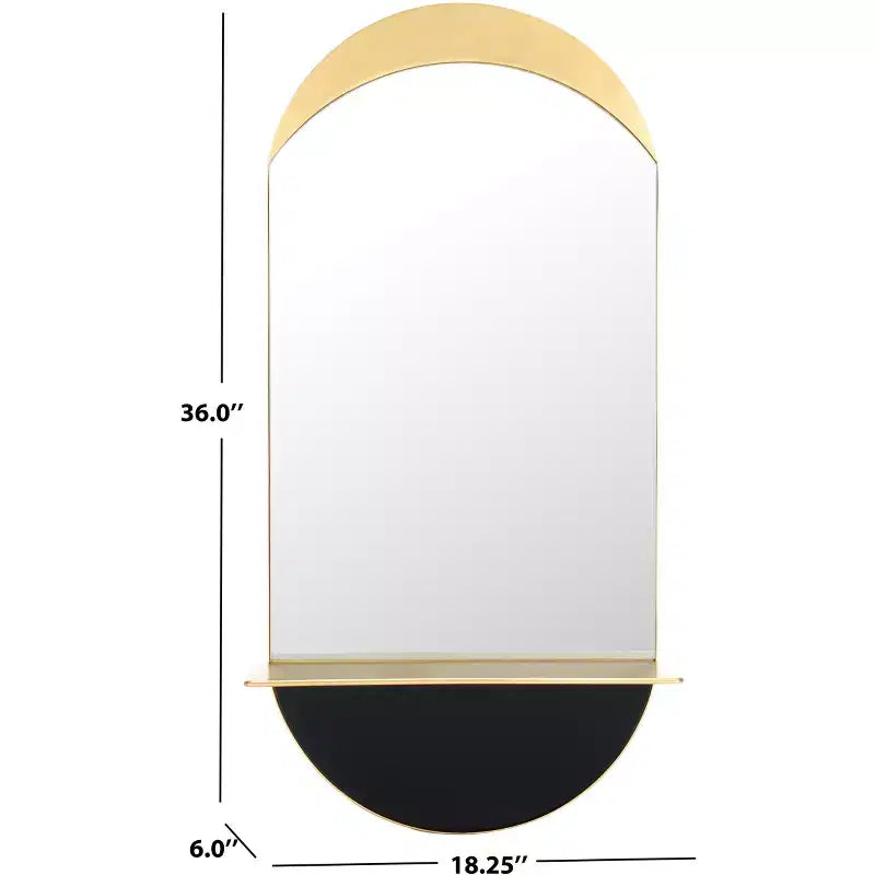 Wessley Mirror - 18.25 x 36 - MRR8010 - Gold - Safavieh