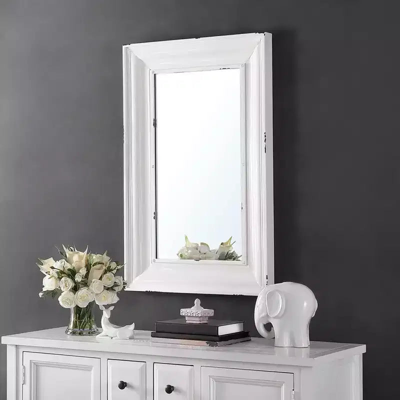 Linsa Mirror - 24 x 36 - MRR1059 - White - Safavieh
