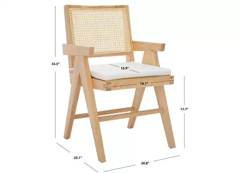 Colette Rattan Armchair - SFV4136 - Safavieh Couture