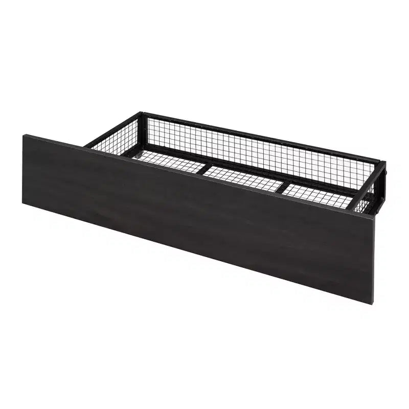 Full XL over Queen Metal Bunk Beds with 2 Drawers, Heavy Duty Bunk Bed Frame for Kids Teens Adults