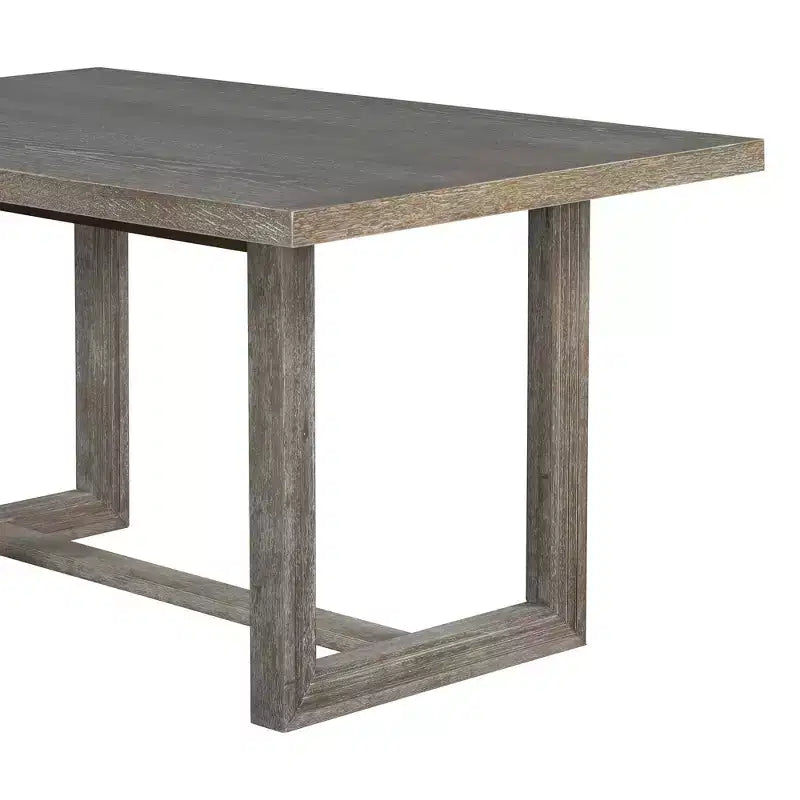 GDFStudio Monica 6 Piece Dining Set with 60 Wood Table and Upholstered Chairs&Bench