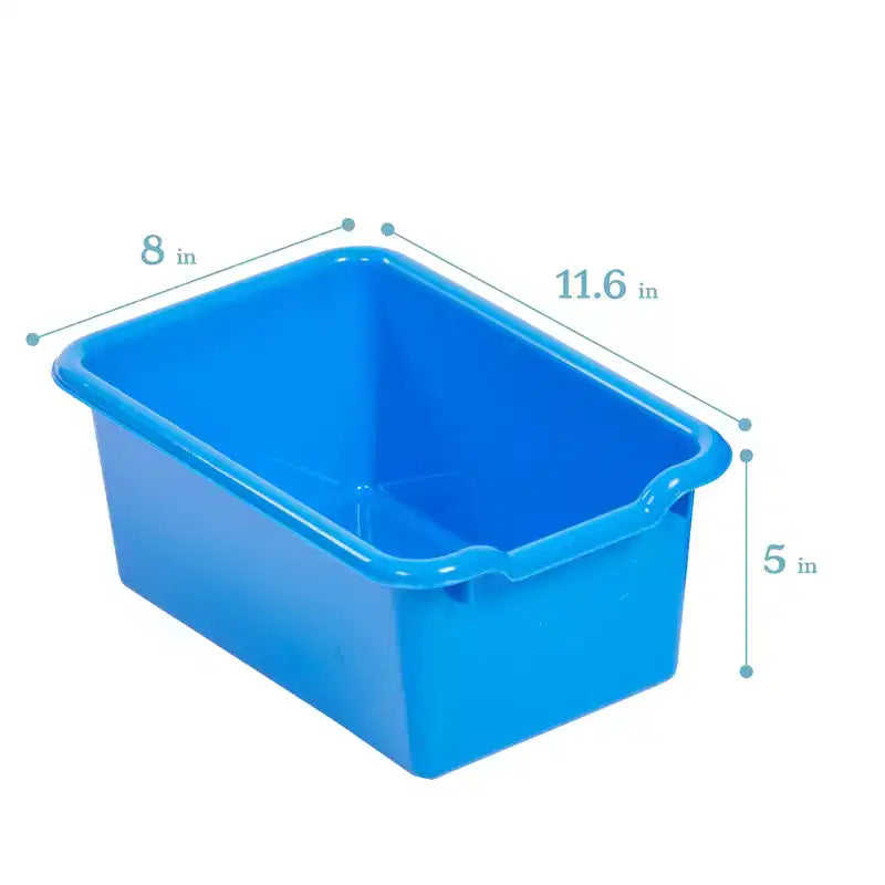 ECR4Kids Streamline 5-Section Toddler Coat Locker and 5 Scoop Front Bins, Cubby Storage