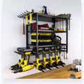 TROPOW Power Tool Storage Wall Mounted Rack, 4 Layer Power Drill Tool Holder for 4 Power Drill Tools, Heavy Duty Tool Shelf for Garage, Workshop