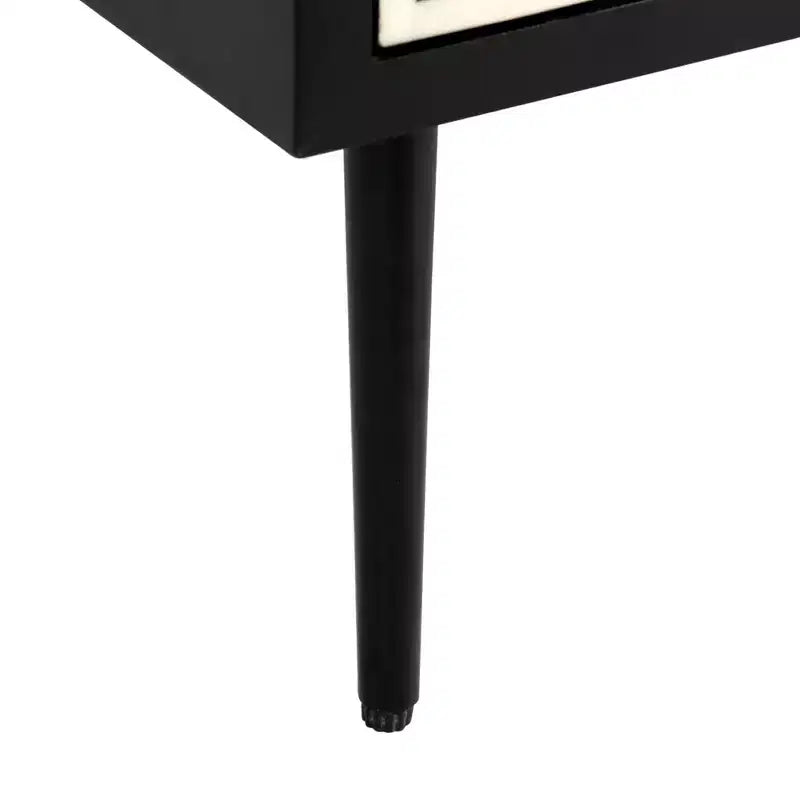 Tessie Bone Inlay 2-Drawer Nighstand - SFV6609 - Bone/Black - Safavieh Couture