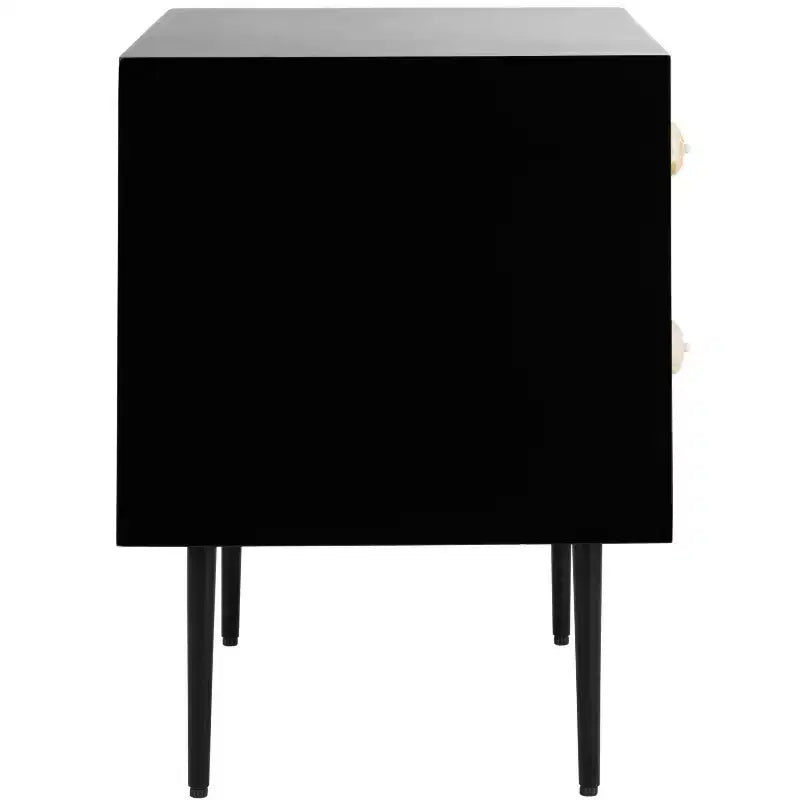 Tessie Bone Inlay 2-Drawer Nighstand - SFV6609 - Bone/Black - Safavieh Couture