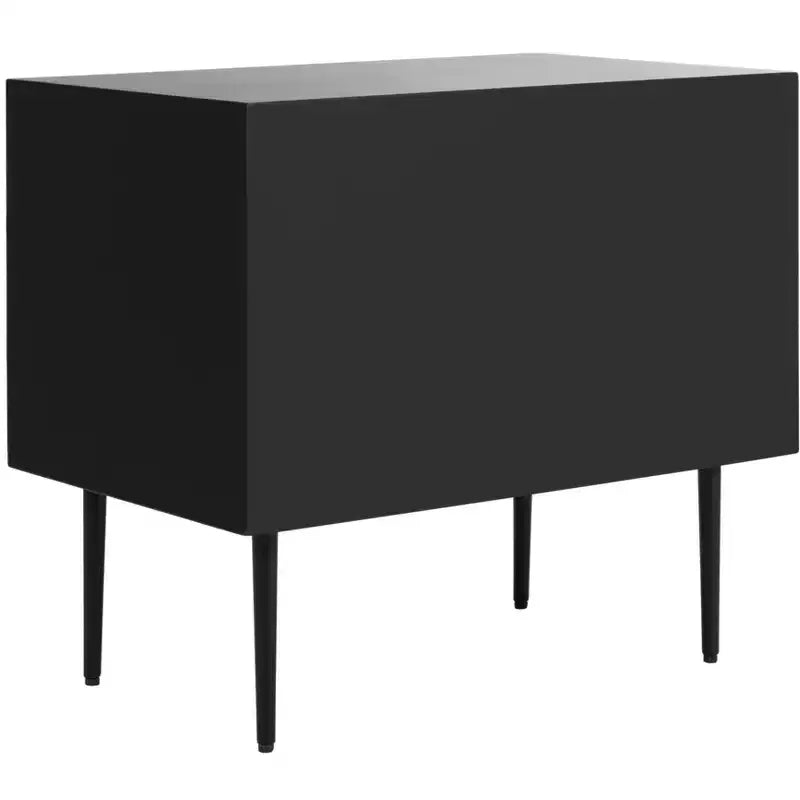 Tessie Bone Inlay 2-Drawer Nighstand - SFV6609 - Bone/Black - Safavieh Couture