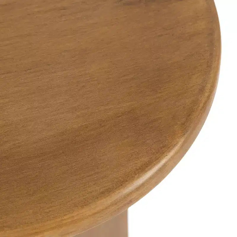 Kate and Laurel Sora Round Wood Drink Table