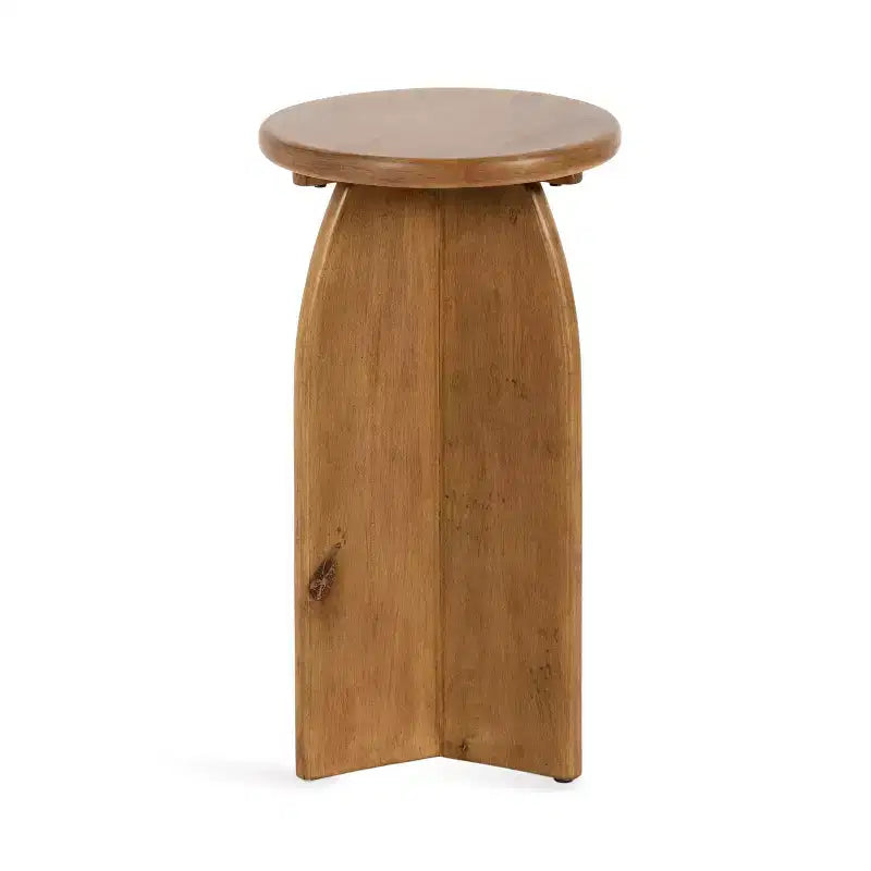 Kate and Laurel Sora Round Wood Drink Table