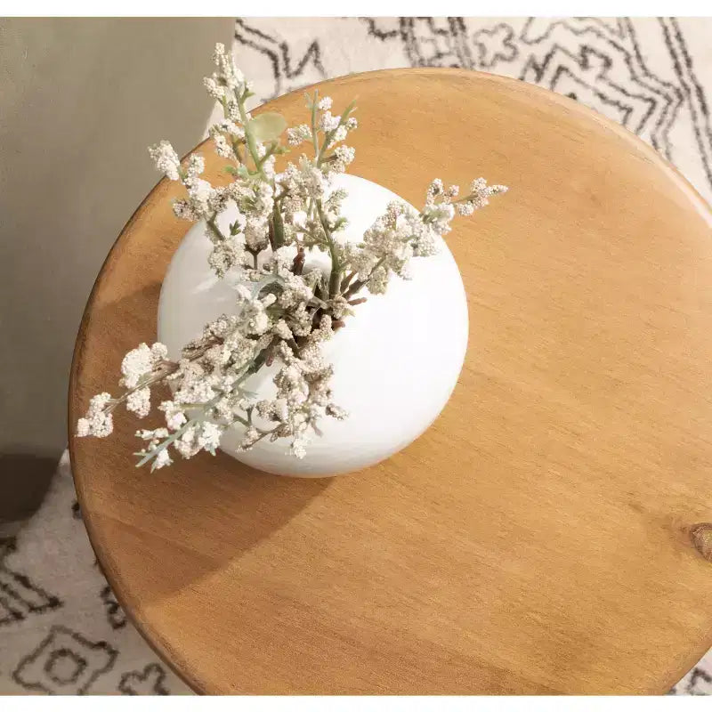 Kate and Laurel Sora Round Wood Drink Table