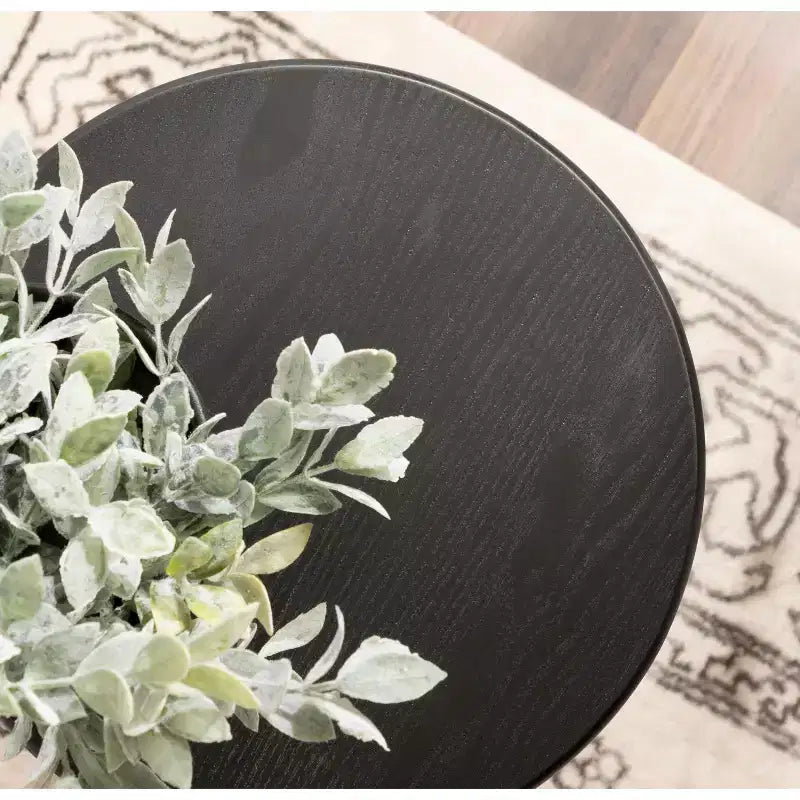 Kate and Laurel Sora Round Wood Drink Table