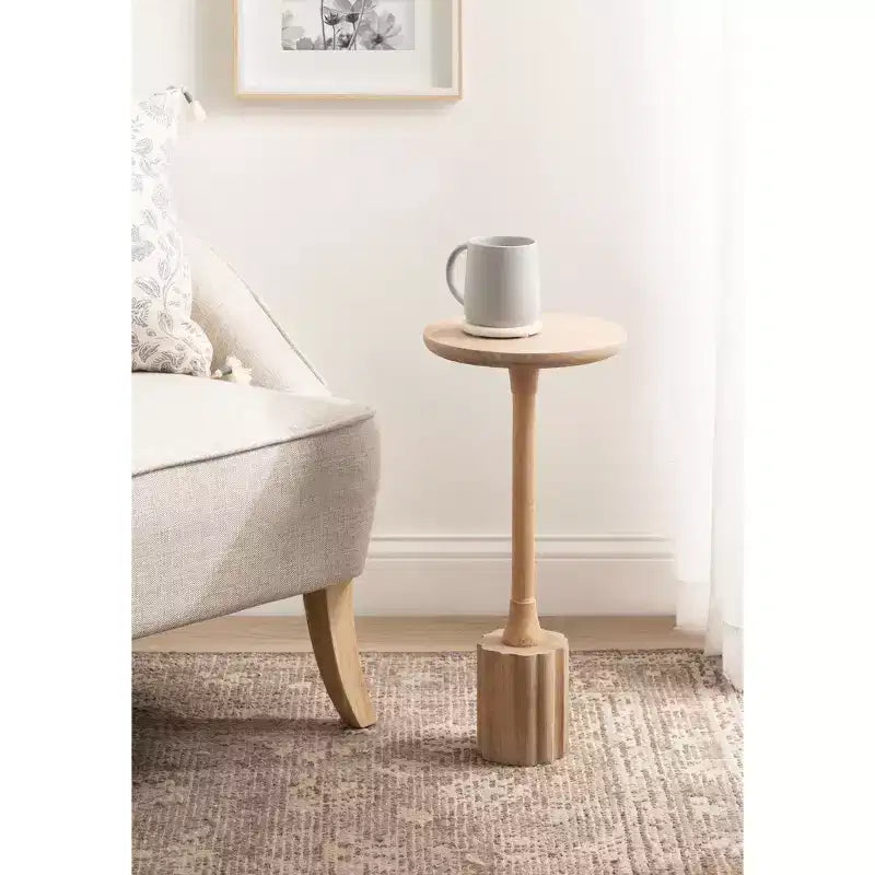 Kate and Laurel Nisha Wood Drink Table