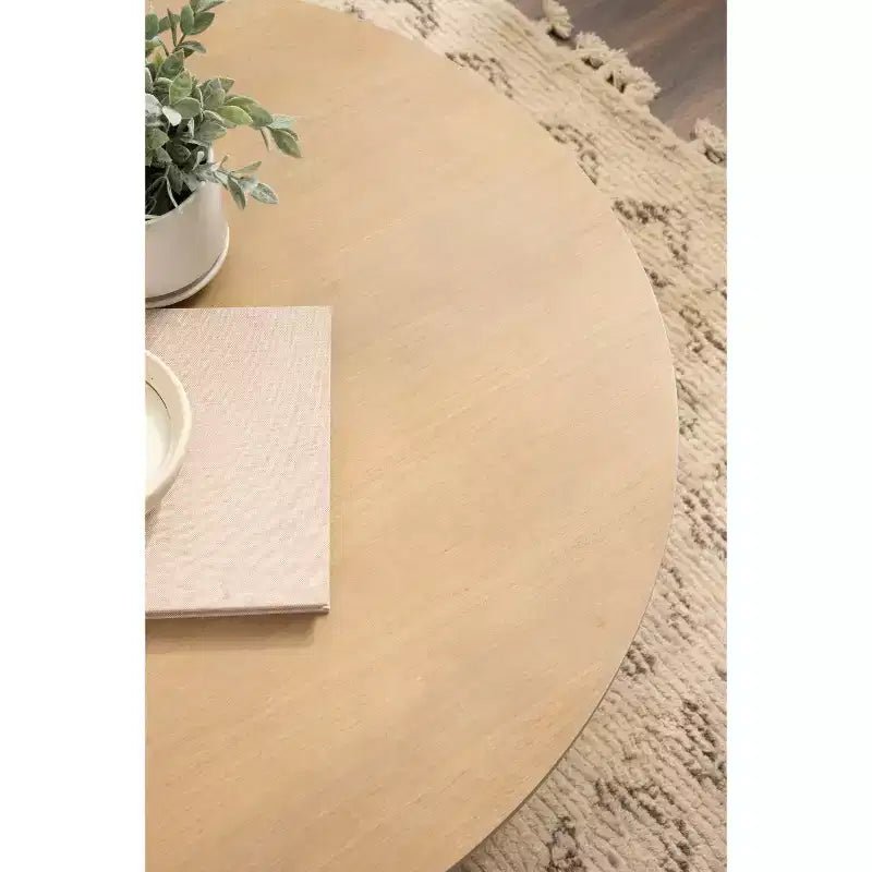 Kate and Laurel Foxford Round MDF Coffee Table