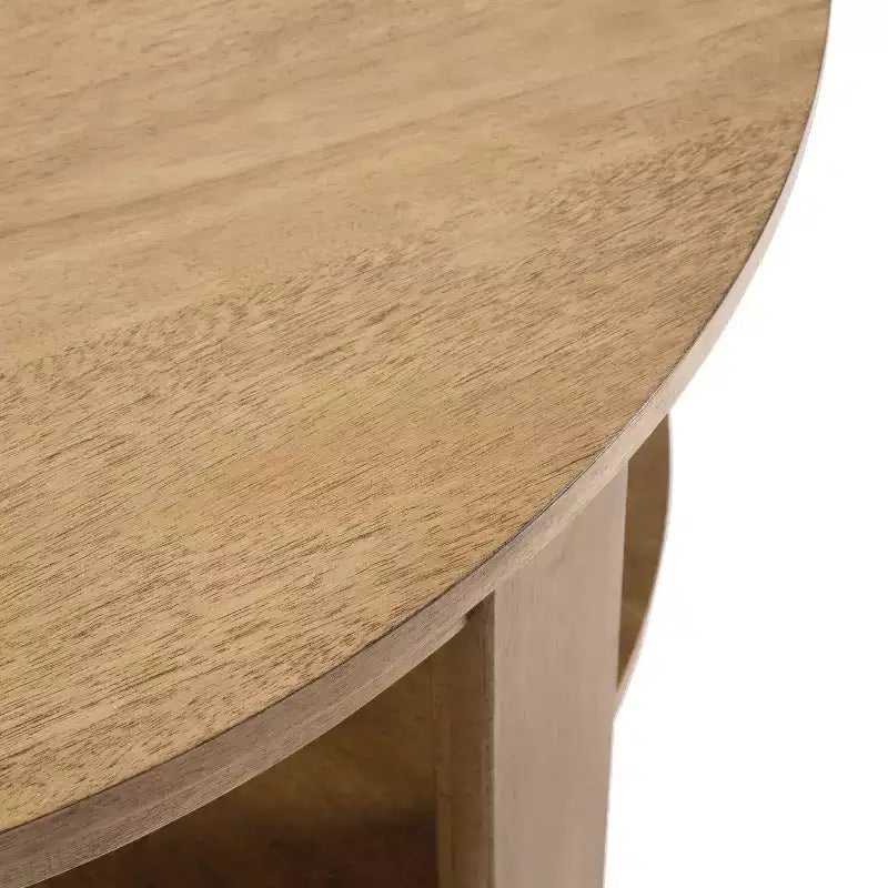 Kate and Laurel Foxford Round MDF Coffee Table