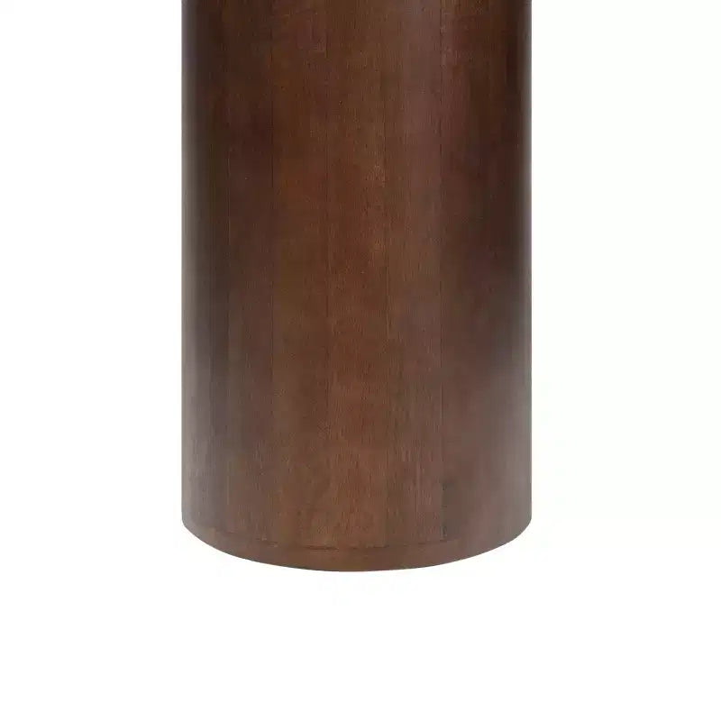 JONATAHN Y Milos 18 Rustic Minimalist Square Marble/Wood Accent Table
