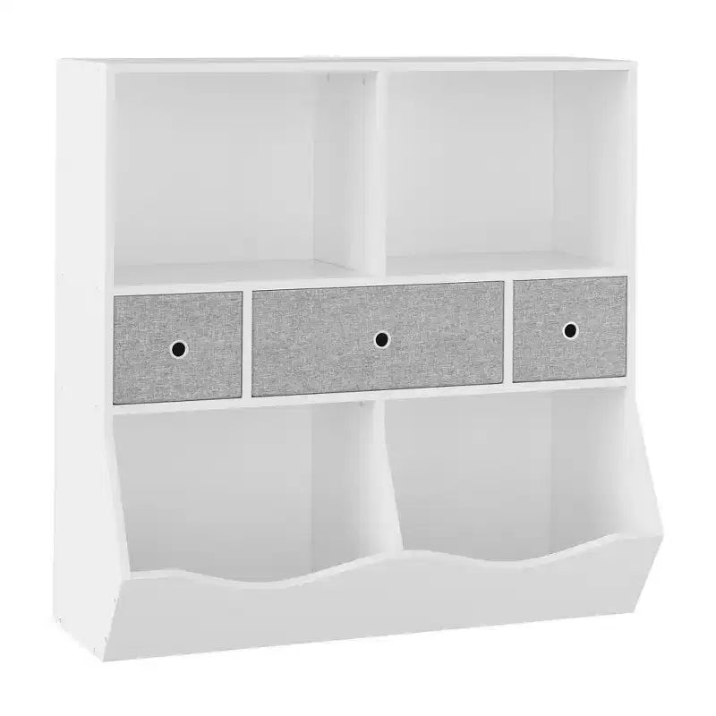 Kids Bookshelf, 3-Tier Toy Storage Cabinet Toy Chest, Multifunctional Storage Chest for Nursery, Children's Room, Bedroom, School