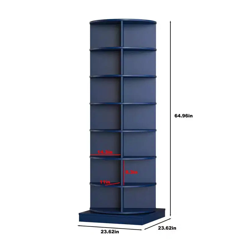 Okak Shoe Cabinet, Display Cabinet with 360 Rotating 6 Shelves,Cabinet for Living Room, Entryway, Hallway