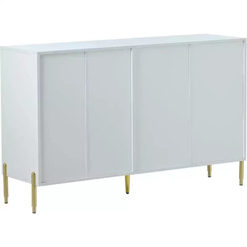 Modern Storage Cabinet with Acrylic Doors, Adjustable Shelves for Kitchen, Dining Room, Living Room, Corridor, Home Office, Spacious Organizer