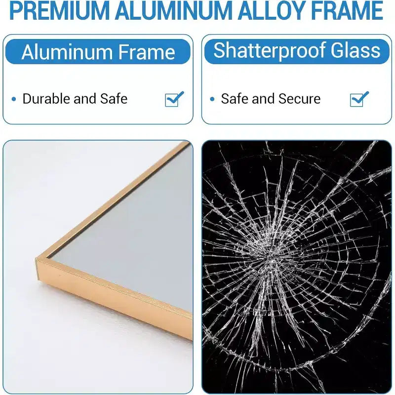 Full Length Mirror 76x34 Full Body Floor Mirror for Bedroom or Cloakroom, Can Stand Alone, Hang or Lean Against Wall