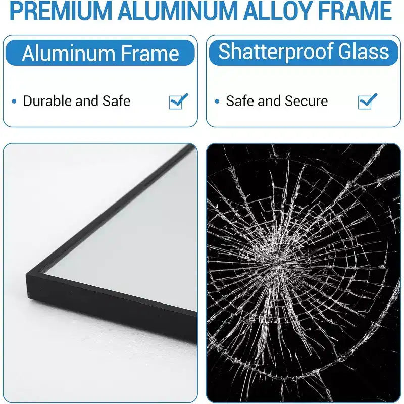 Full Length Mirror 76x34 Full Body Floor Mirror for Bedroom or Cloakroom, Can Stand Alone, Hang or Lean Against Wall
