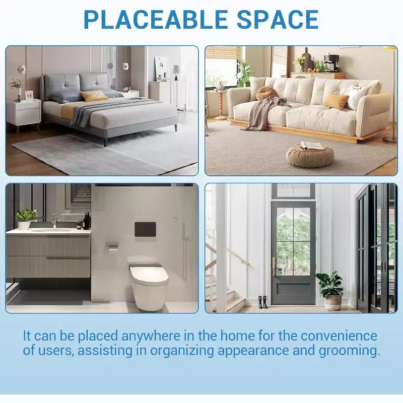 Full Length Mirror 76x34 Full Body Floor Mirror for Bedroom or Cloakroom, Can Stand Alone, Hang or Lean Against Wall