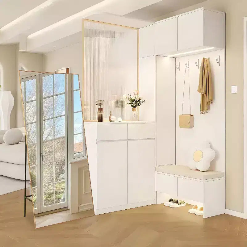 Full Length Mirror 76x34 Full Body Floor Mirror for Bedroom or Cloakroom, Can Stand Alone, Hang or Lean Against Wall