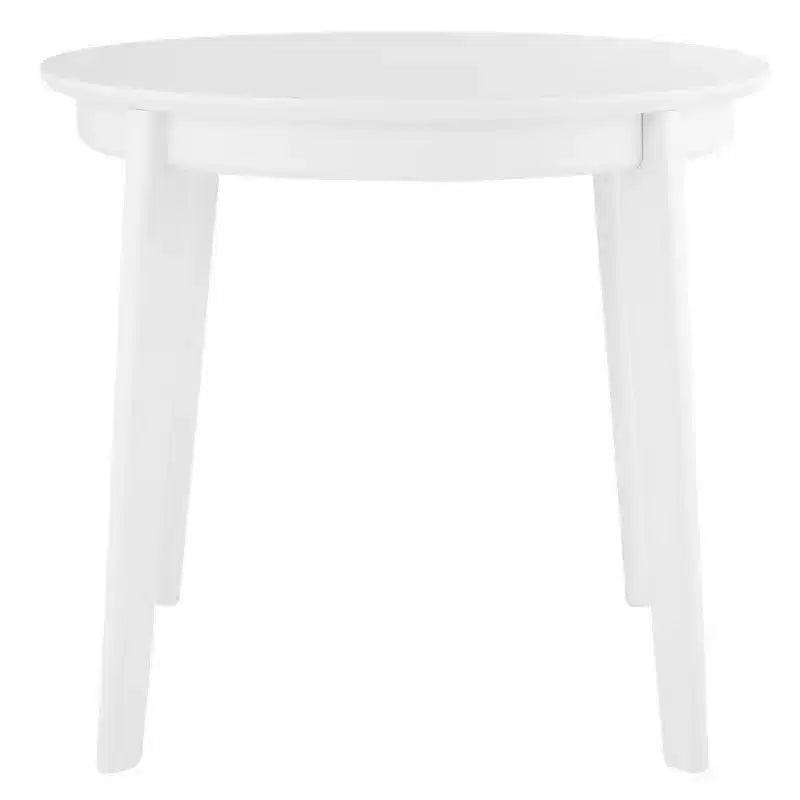 HomeRoots 36 White Wood Round Top Dining Table