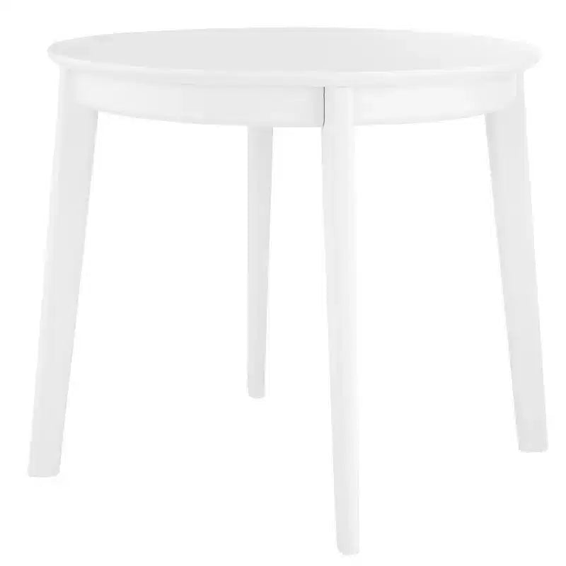 HomeRoots 36 White Wood Round Top Dining Table