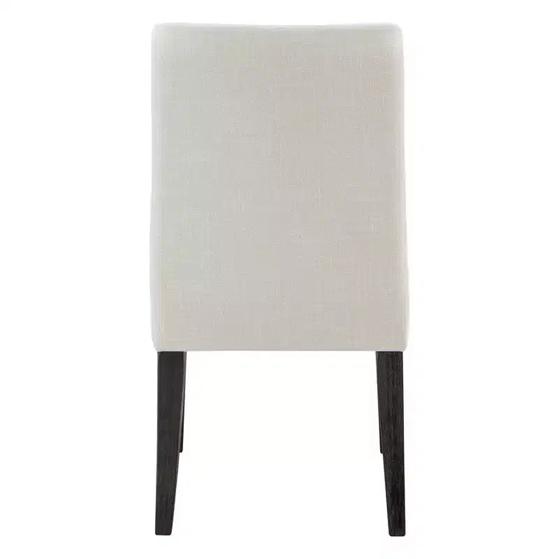 Spruce&Spring Upholstered Dining Chair with Double-layed Seat Cushion and Wood Legs