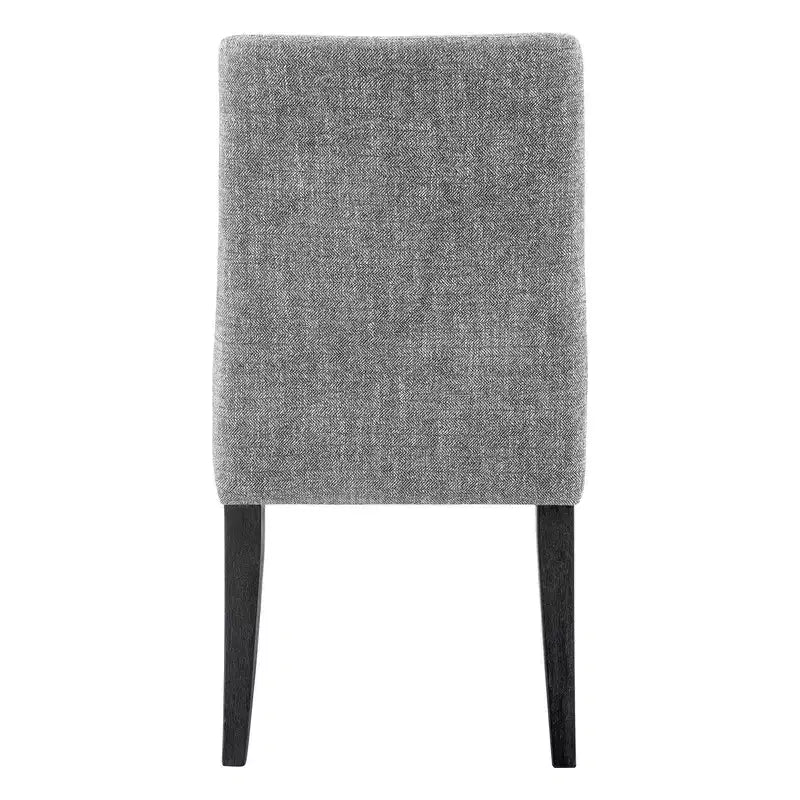 Spruce&Spring Upholstered Dining Chair with Double-layed Seat Cushion and Wood Legs
