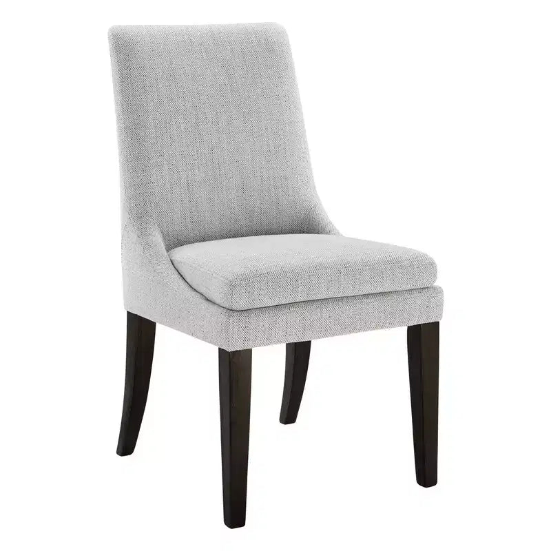Spruce&Spring Upholstered Dining Chair with Double-layed Seat Cushion and Wood Legs