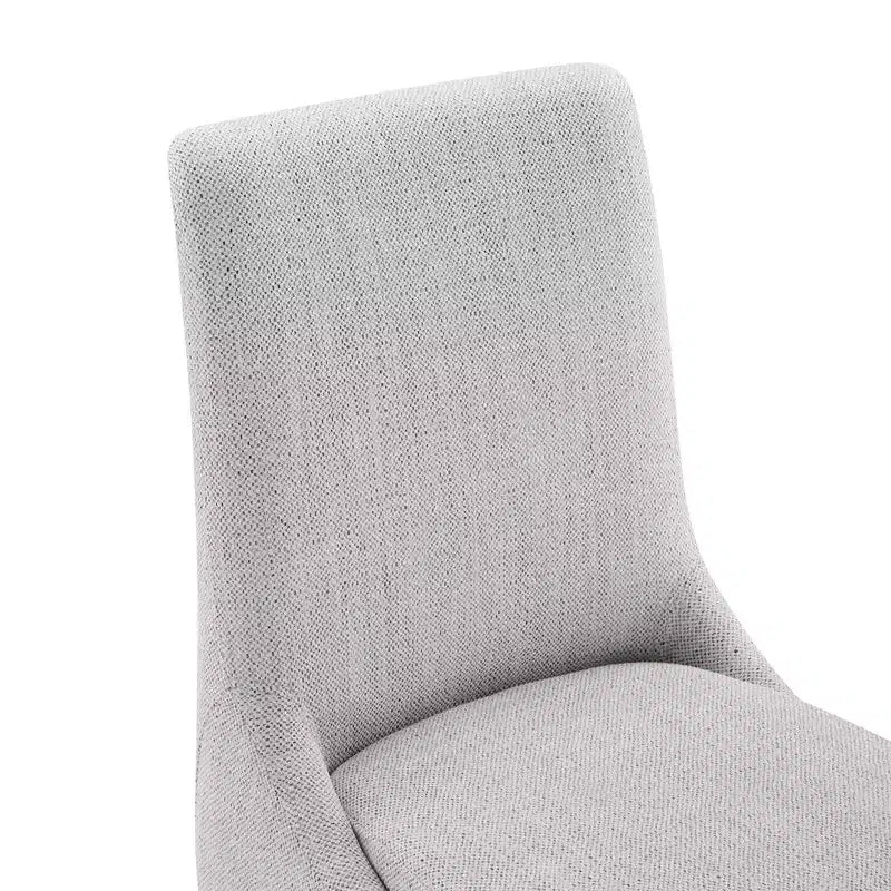 Spruce&Spring Upholstered Dining Chair with Double-layed Seat Cushion and Wood Legs