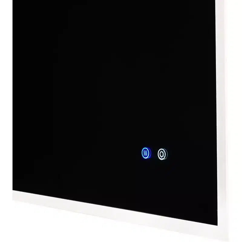 Led Bathroom Mirror, Wall Mounted Backlit Glass Mirror, Intelligent Dual Control Illuminating Glow Horizontal/Vertical Mirror White