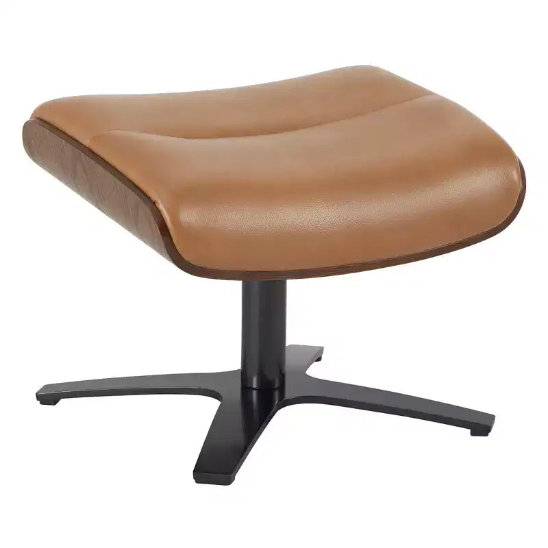 Spruce&Spring Swivel Recliner Chair Set Accent Chair with Ottoman and Adjustable Headrest