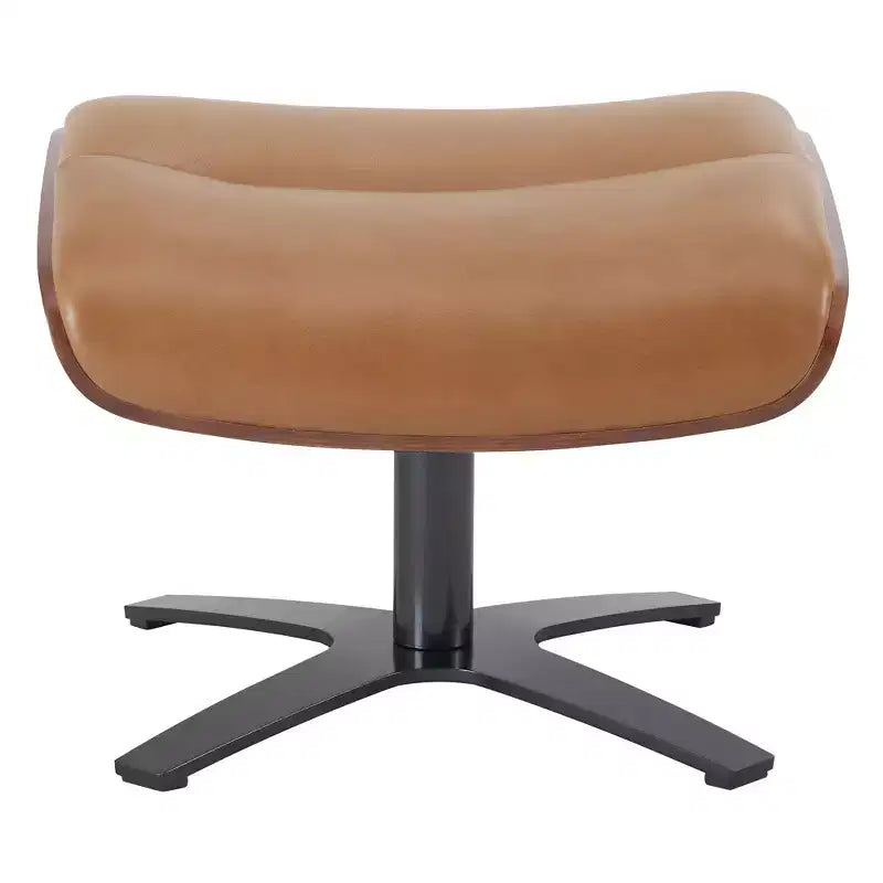 Spruce&Spring Swivel Recliner Chair Set Accent Chair with Ottoman and Adjustable Headrest